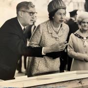 Local historian Frank Mullineux shows the Queen museum pieces