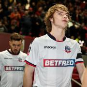 Luca Connell walks out for his first Bolton Wanderers start in the FA Cup against Bristol City in 2019.