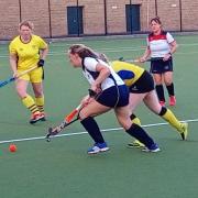 ALL SQUARE: Action from Bolton women’s seconds league draw against Moss Park