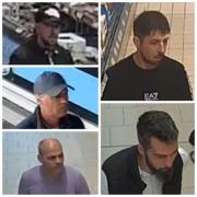 Police have released CCTV images of the men they wish to speak to
