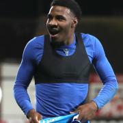 Dapo Afolayan celebrates his goal against Fleetwood Town