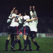 Jason McAteer celebrates his goal against Arsenal in the FA Cup in 1994