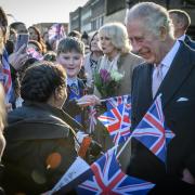 HRH King Charles III and Queen Consort Camilla, visit Bolton Town Hall to mark the buildings' 150th anniversary. Picture by Paul Heyes, Friday January 20, 2023..