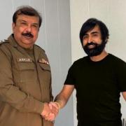 Shaz Malik meeting Deputy Superintendent of Police Abrar Sarwer