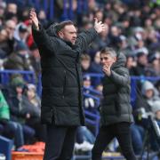 Bolton Wanderers manager Ian Evatt appeals for a foul in the 2-0 defeat to Ipswich