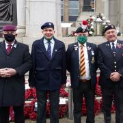 Representatives of Bolton Armed Forces Centre for Veterans in Victoria Square