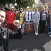 Robert Poole joined with teachers at a previous day of striking
