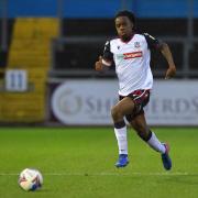 Peter Kioso in action for Wanderers in League One