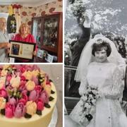 Sheila and David John Trow have celebrated their diamond wedding anniversary