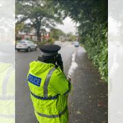 Officers conducting speed checks in Smithills