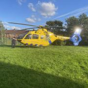 An air ambulance was called in response to an incident in Little Hulton this evening