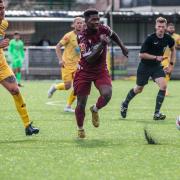 Mwiya Malumo in action at Basford. Picture by David Featherstone