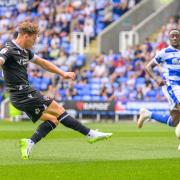 Dion Charles scores the opening goal  for Wanderers