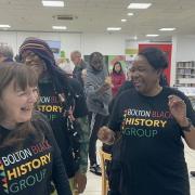 Marlene with members of the Black History Group