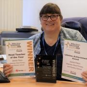 Jackie Fitton of Kearsley West Primary School and Nursery, winner of Head Teacher of the Year Award in 2022