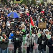 Live updates as rally for Palestine held