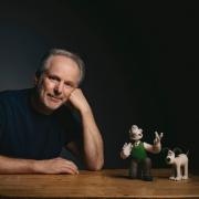 Wallace and Gromit and creator Nick Park