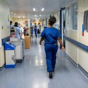 A general view of staff on a NHS hospital ward Image: PA
