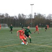 Daisy Hill's Alex Dodd in action against Tempest