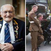 World War II veteran celebrates centenarian birthday in style