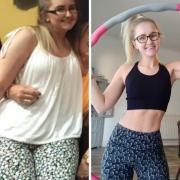 Philippa McCleod, 30, after she lost weight hula hooping. See SWNS story SWFThoop. A woman has beat the bulge by HULA HOOPING - after worrying her friends would think she was pregnant due to her ballooning weight. Philippa McCleod, 30, decided to lose