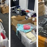 Thousands of pounds worth of goods were found