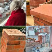 Pensioner left 'frightened' and 'shocked' after historic gatepost tops stolen