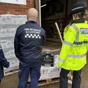 Farnworth and Kearsley Neighbourhood Policing Team with colleagues from HMRC attended 2 properties in Farnworth yesterday (25.01.24) to conduct checks on alcohol and tobacco products. As a result of the visit over 1,000  illicit bottles of wine and