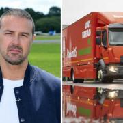 Paddy McGuinness is filming at the Warburtons factory