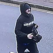 The man police want to speak to in connection to the robbery