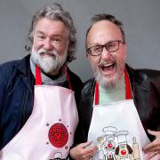 Si King and Daves Myers star in The Hairy Bikers Go West on the BBC.