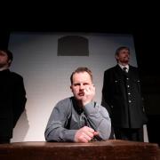 Rehearsal pictures of Hangmen at Bolton Little Theatre