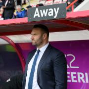 Ian Evatt in the dugout at Exeter City