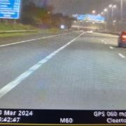 Motorist caught lane hogging last night on the M60