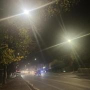 Street lights on Blackburn Road, Astley Bridge