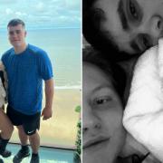 Demi Moores and Luke Lawrence, and with their baby Mylah Mae