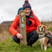 Russell Rome and Eddie the Beagle are two users of the GM Ringway walking route