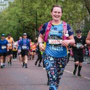 Burnden’s Louise Righini competing in the London Marathon