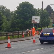 Roadworks and lane closures near to the three schools