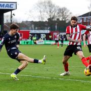 Johnny Kenny in action against Lincoln on his debut