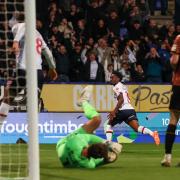 Bolton Wanderers' Amario Cozier-Duberry celebrates scoring the opening goal