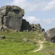 Ilkley Moor and the Cow and Calf Rocks provided the setting for Leeds United's reveal of their new away kit