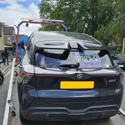 This MG was seized in Keighley Road, Frizinghall by police after the driver gave an 