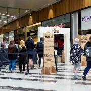 Queues for the King Colis pop-up in The Broadway, Bradford