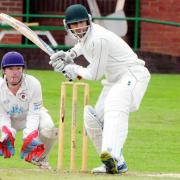 Farnworth Social Circle pro Rameez Alam, on his way to 21 against Greenmount