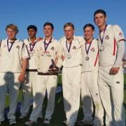 Pictured from left to right are Matthew Parkinson, Haseeb Hameed, Bradley Yates, Callum Parkinson, Josh Bohannon and Chris Brownlow.