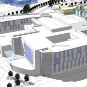 MAKING A SPLASH: An artist’s impression of the swimming pool, health and education development at the university’s Deane Road campus.