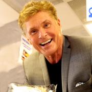 David Hasselhoff at Bolton Market. Photo by Nigel Taggart, Newsquest (Bolton) Ltd, Friday October 23, 2015.