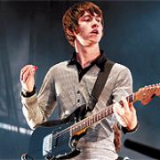 STAR PERFORMANCE: Alex Turner of the Arctic Monkeys on stage at Old Trafford