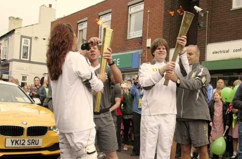 Olympic Torch in Bolton